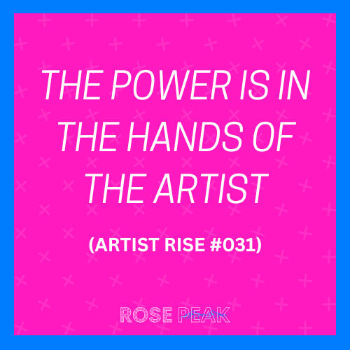 The Power is in the Hands of the Artist